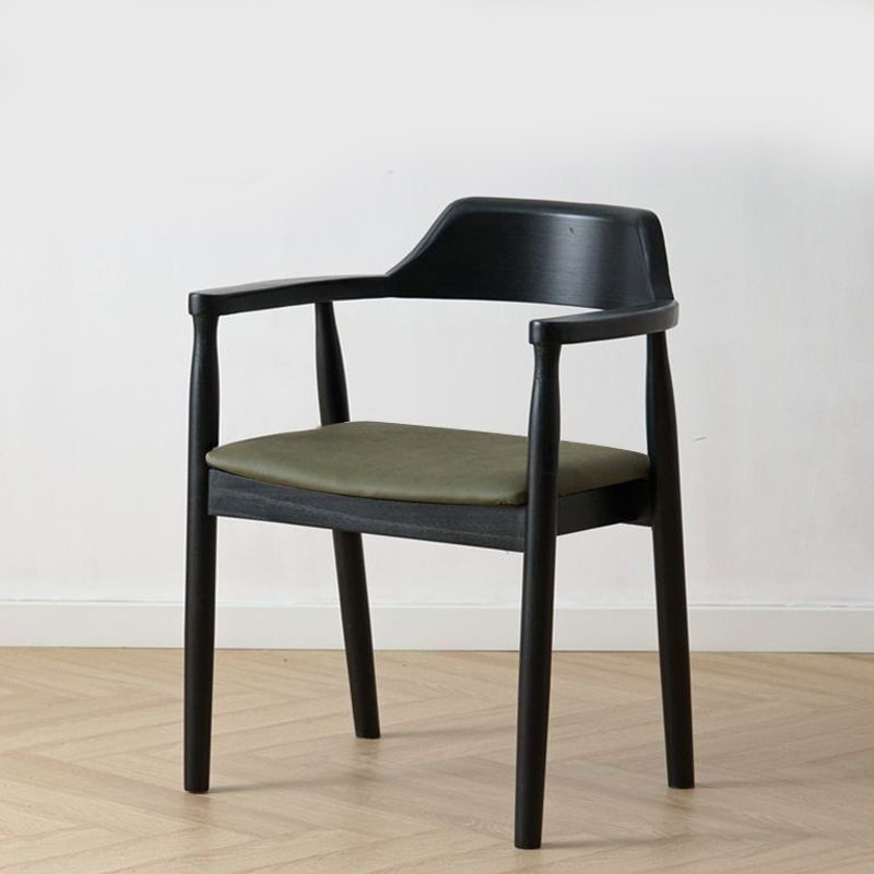 Classic black and gray-green PU seat cushion