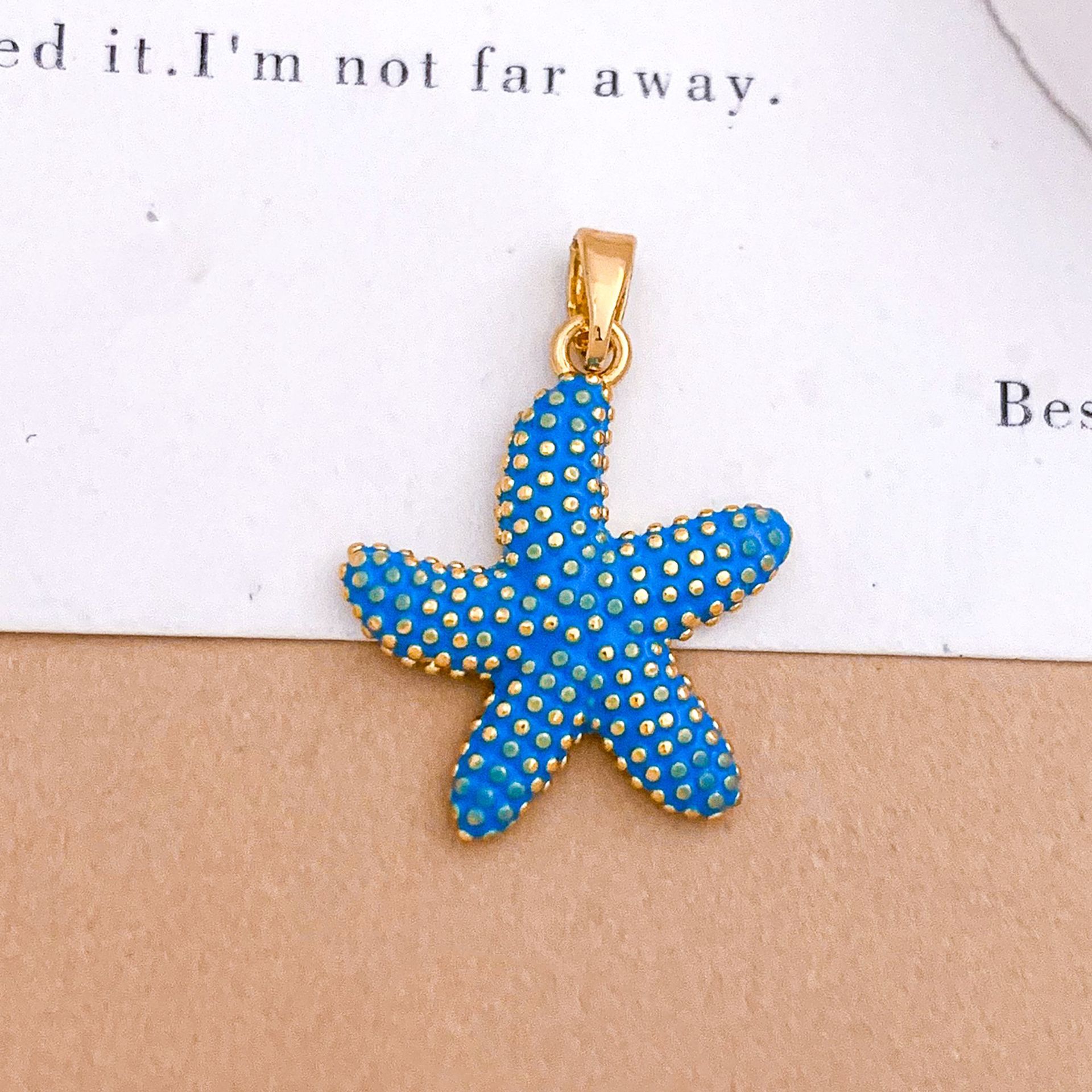 3:Xl4120 dancing starfish pendant - gold finish