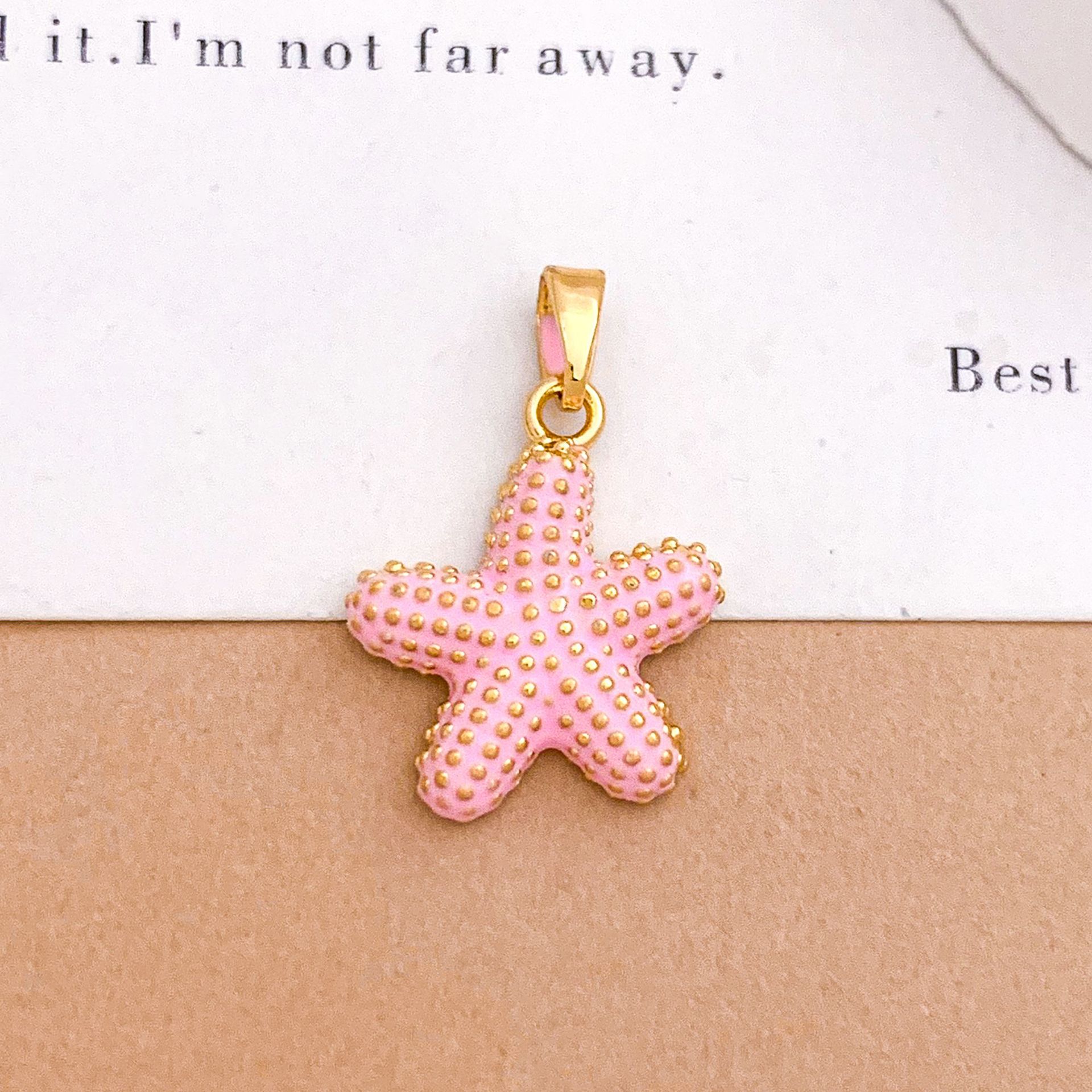 10:Xl4631 chubby starfish pendant - gold