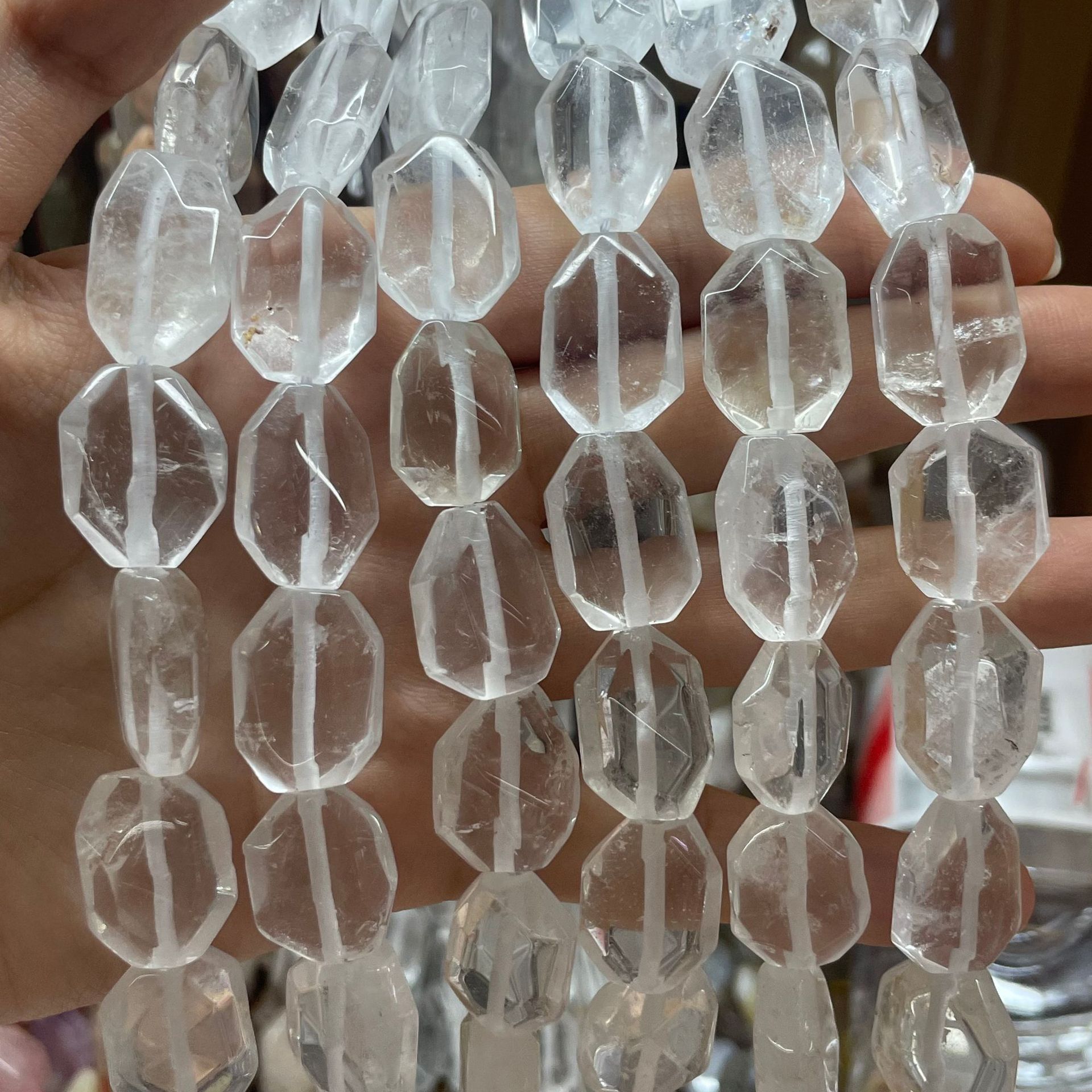 Natural white crystal
