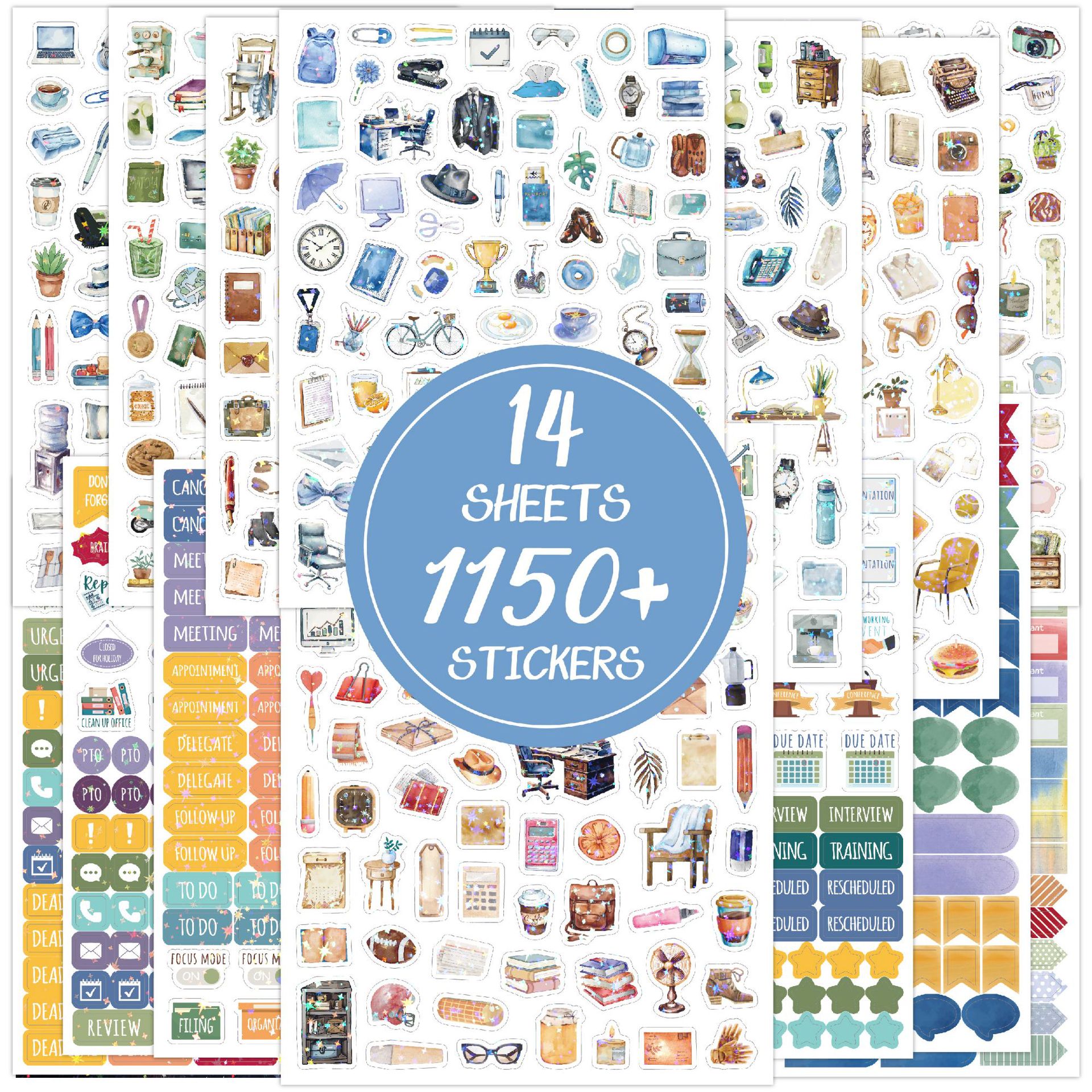 Hxh-holographic 14-card work plan stickers