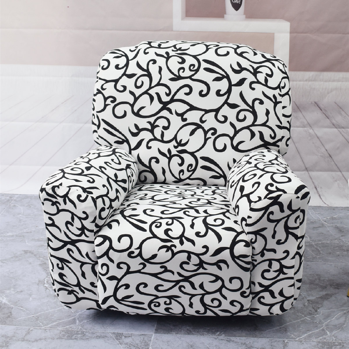 white and black