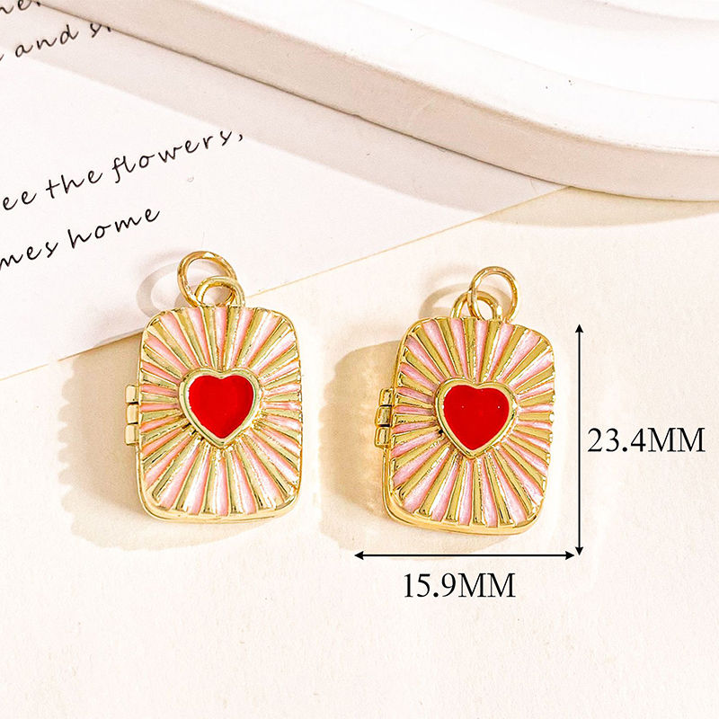 Xl4692 love gold pink photo clip pendant can be op