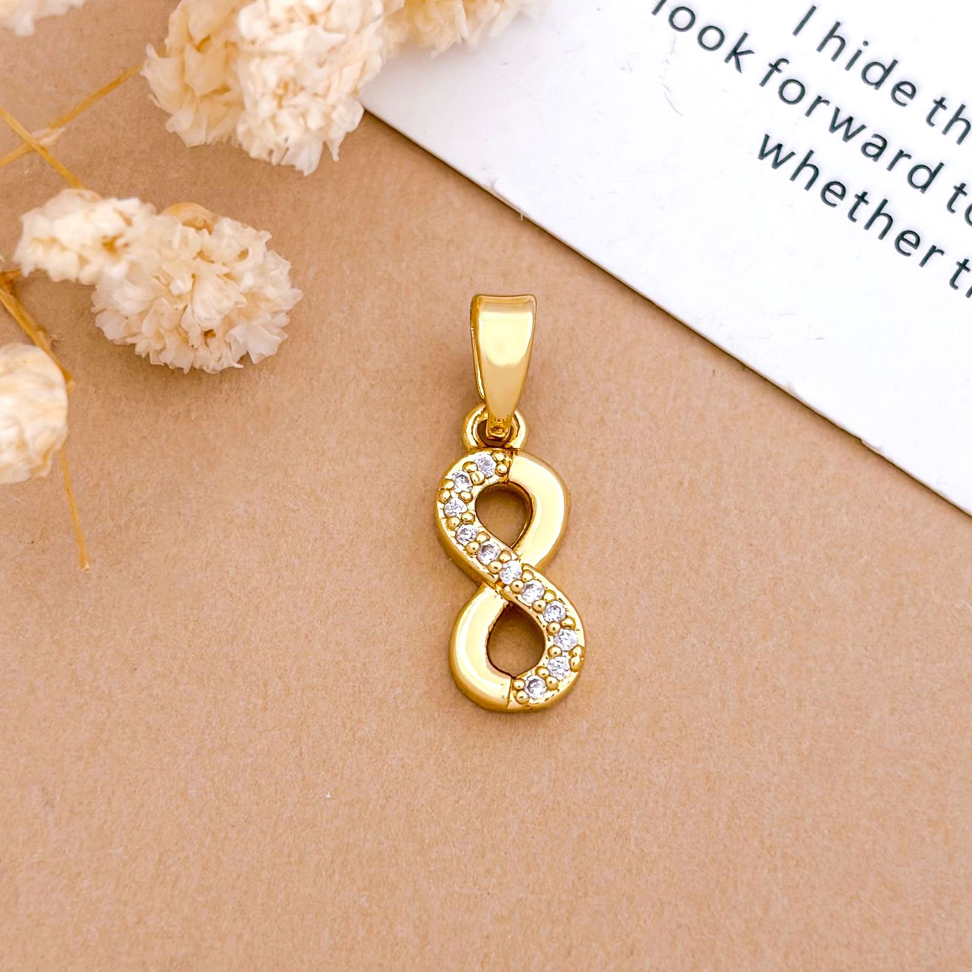 16:Xl5785 double infinity pendant gold