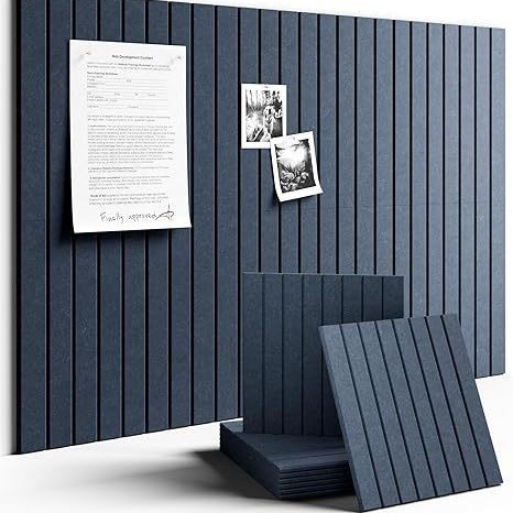 Navy blue 6-piece set - [8 vertical stripes   full adhesive backing]