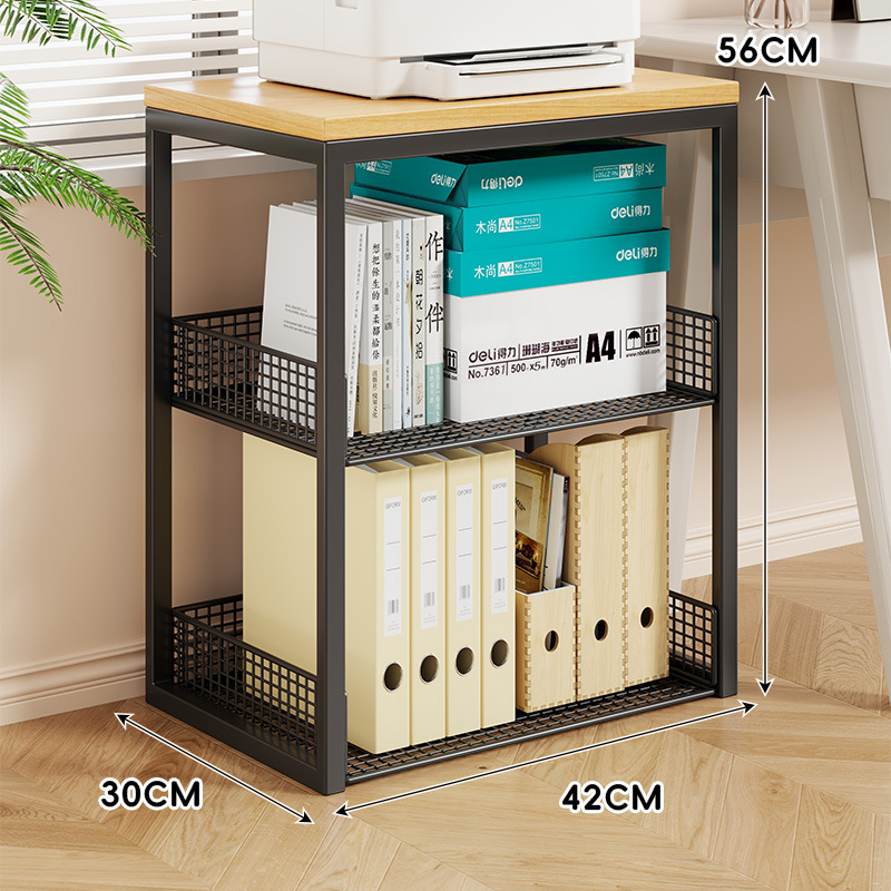 Black three-tier [floor standing]
