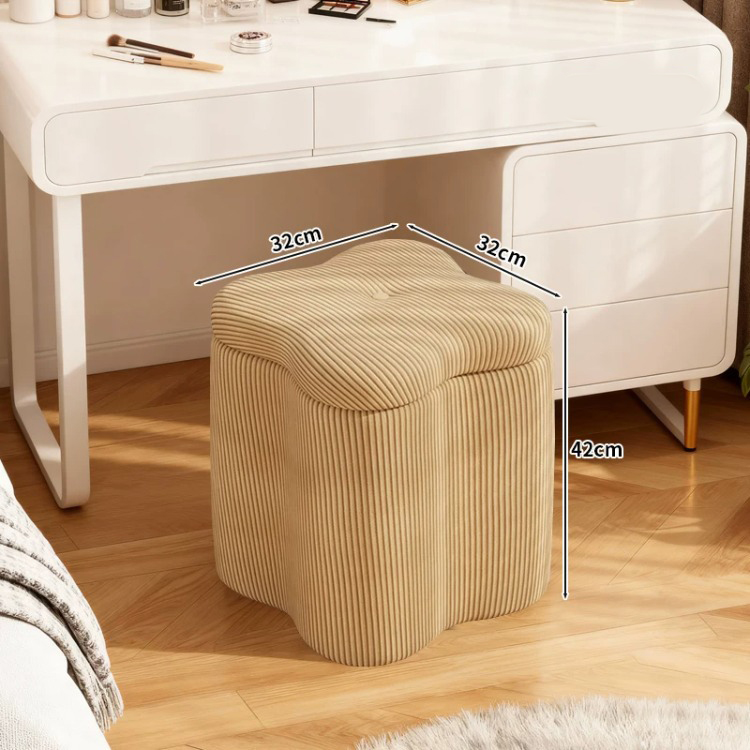 coffee-four-leaf clover shaped stool