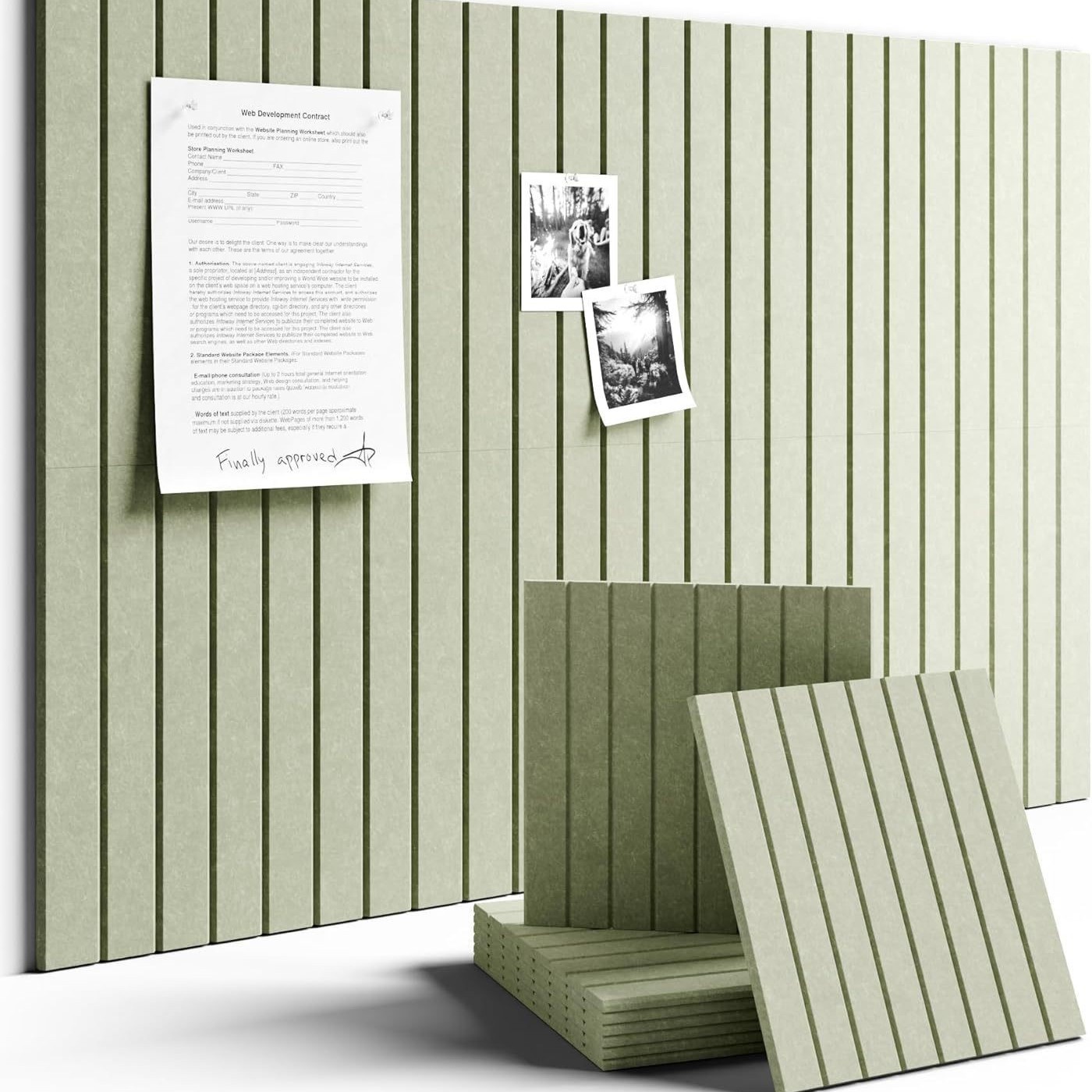 Sage color 6 pieces-[8 vertical stripes   full adhesive backing]