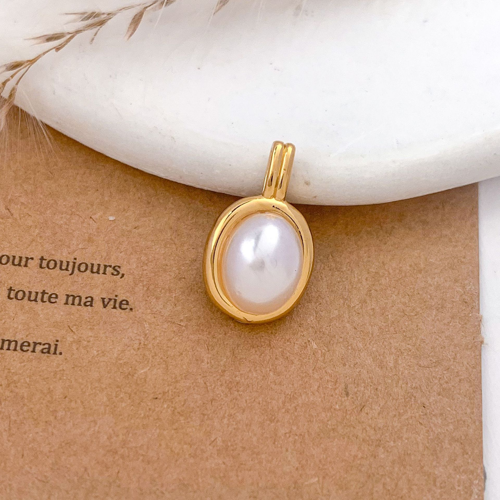 Xl3626 oval pendant gold small size