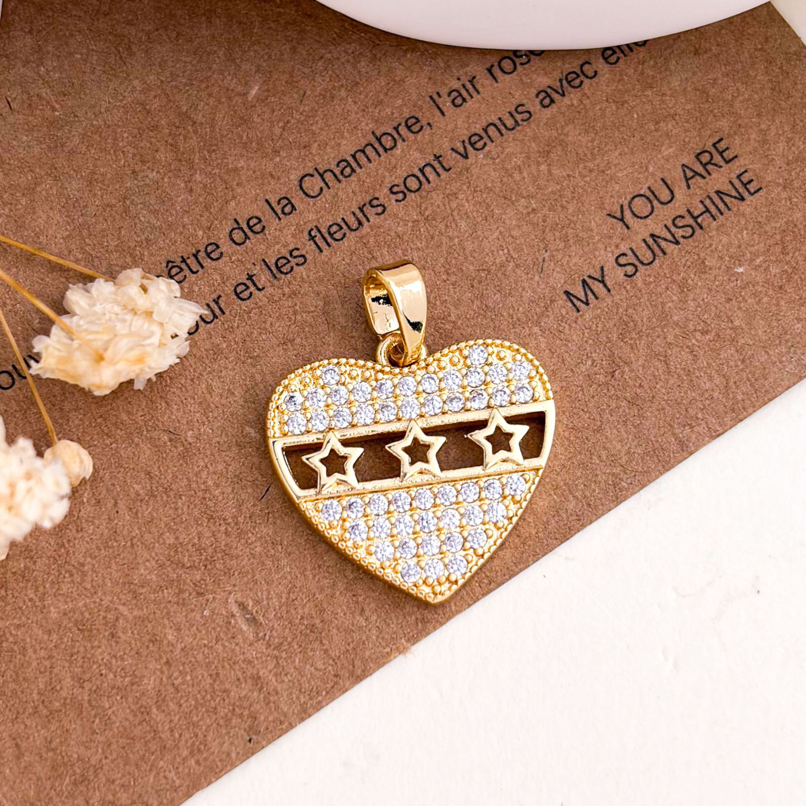 Xl5668 star love pendant gold