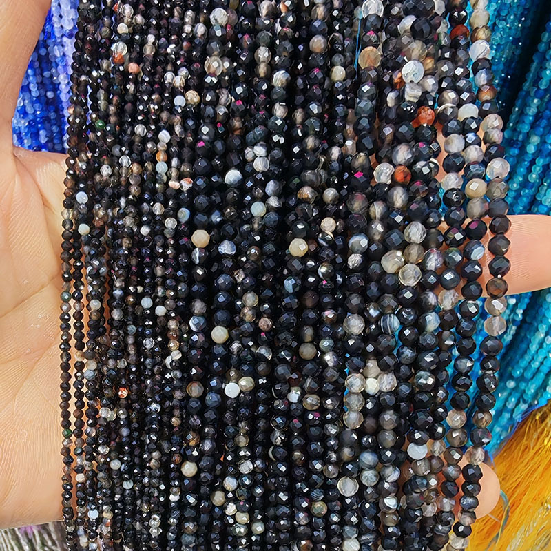 2:Black striped agate