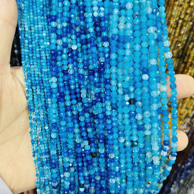 5:Lake blue mixed color agate