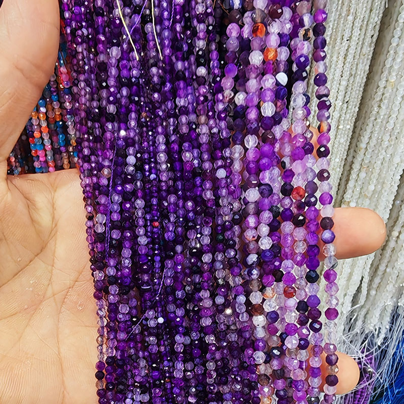 15:Purple mixed color agate