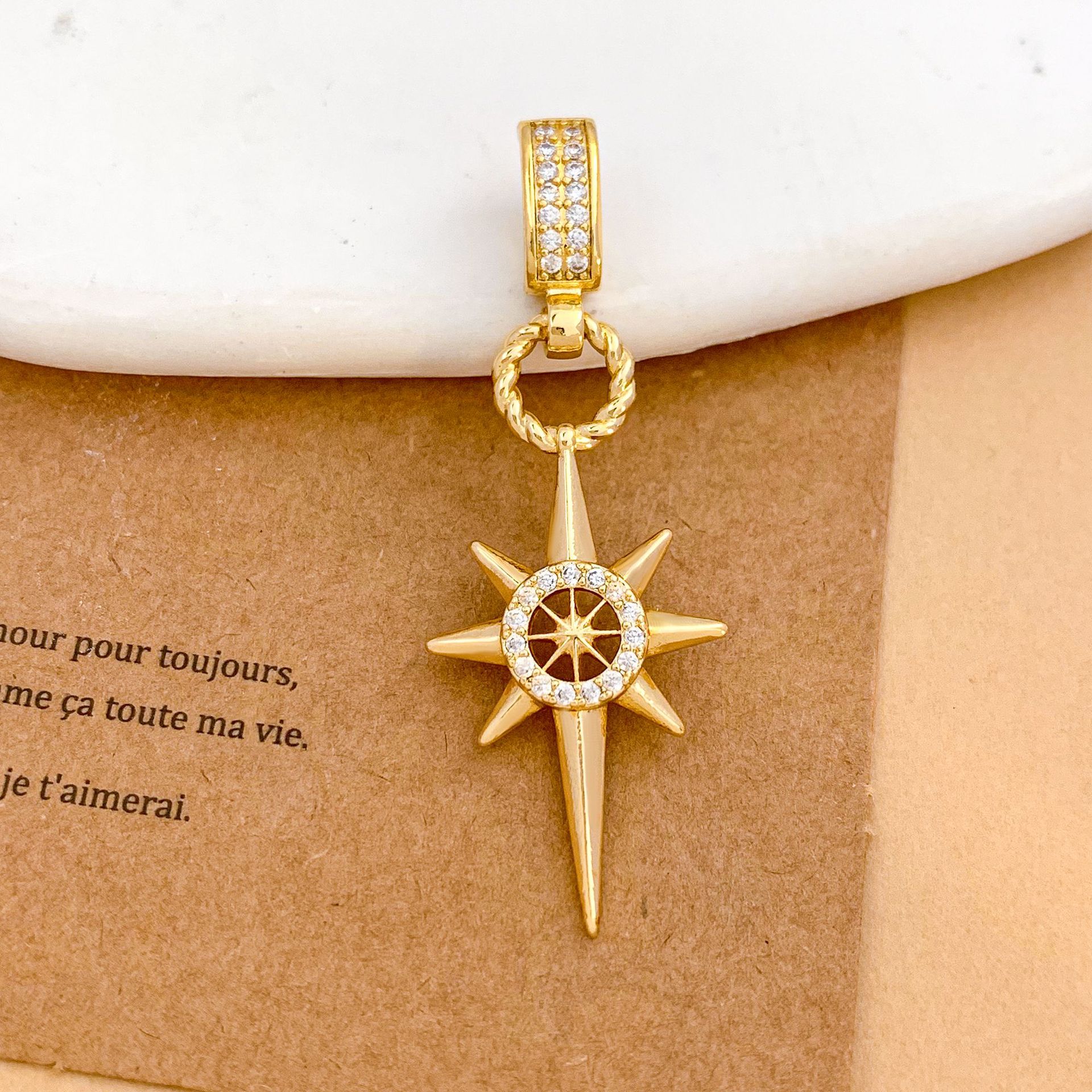 4:Xl2534 star ring pendant gold