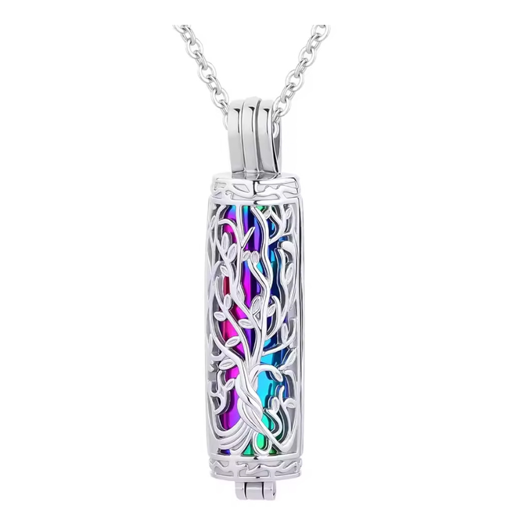 4:Colorful cylindrical hollow pendant