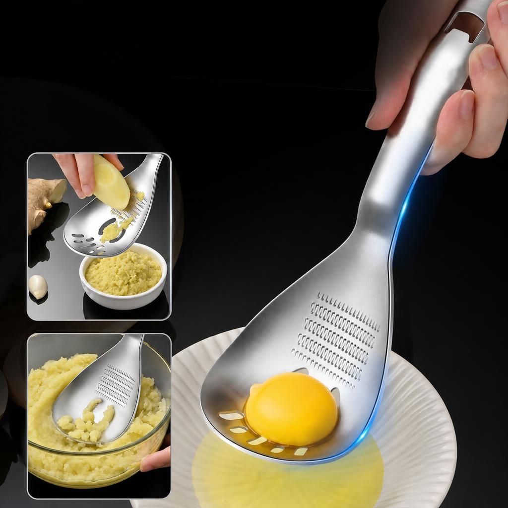 New ginger grinder [stainless steel] five-in-one