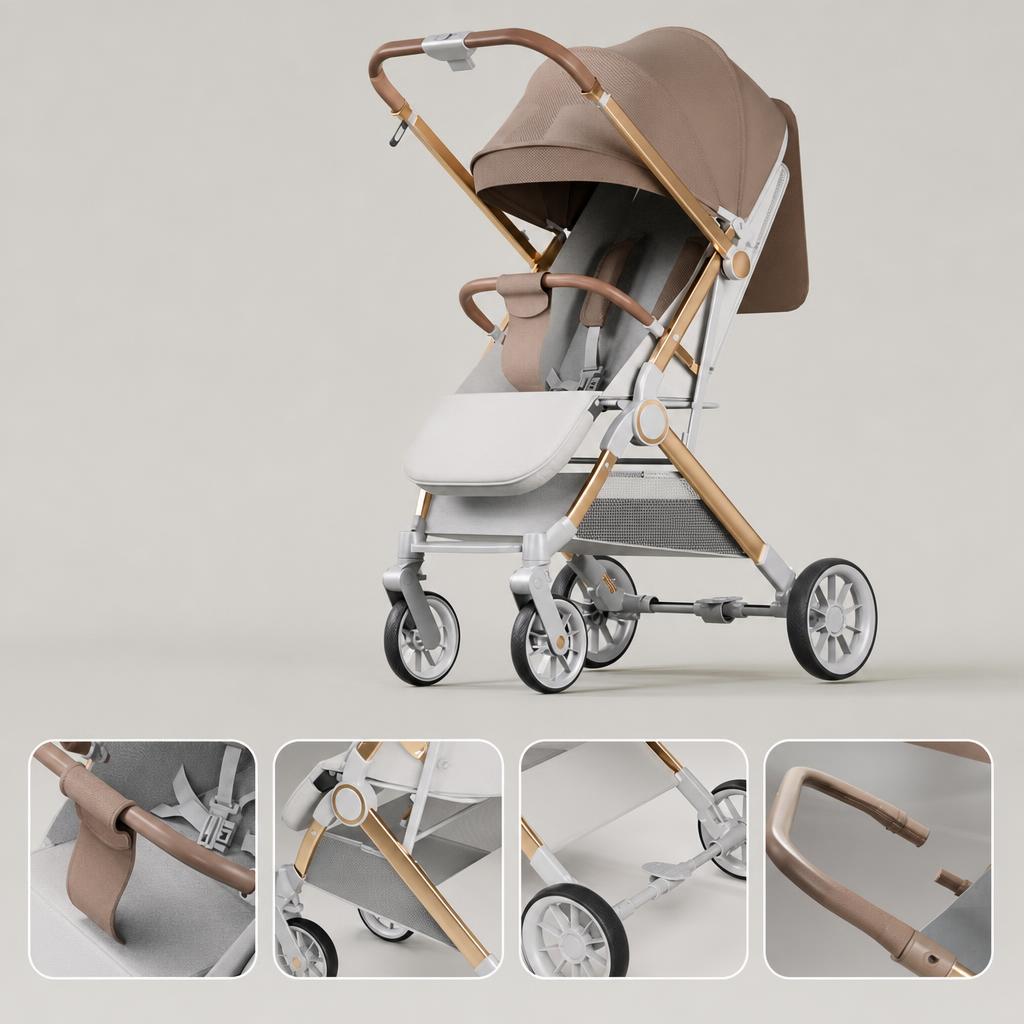 Exclusive version [Champagne color] two-way   PU wear-resistant large wheel   fuel injection