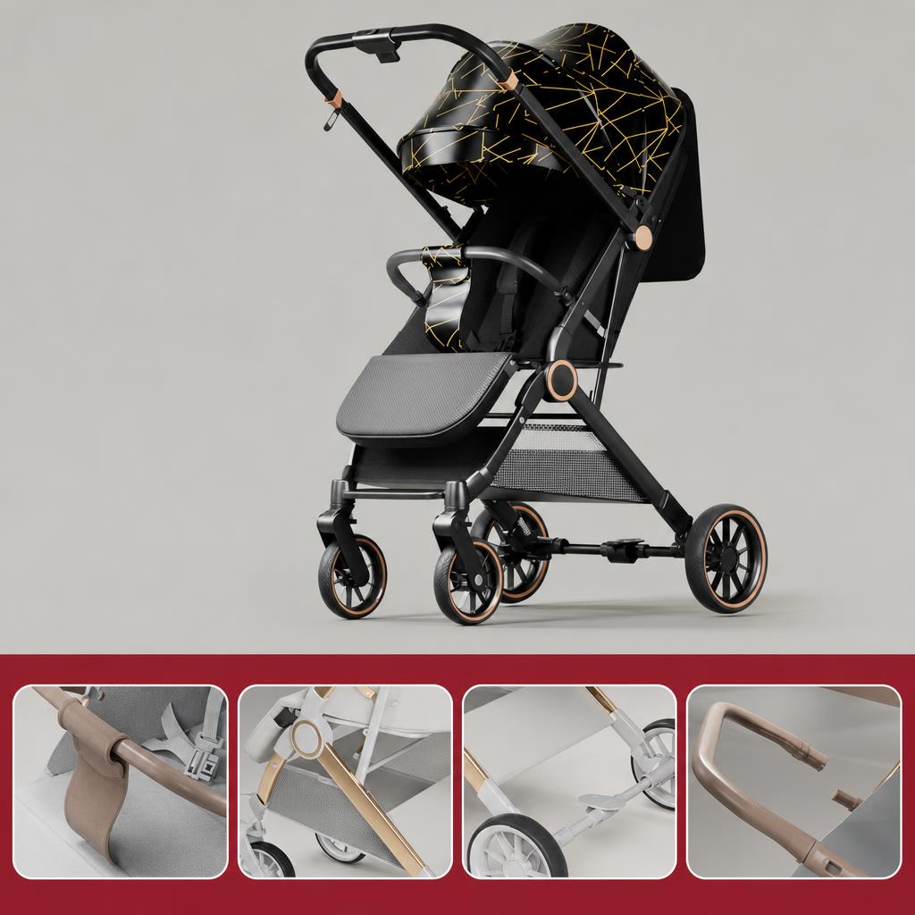 Supreme Edition [Golden Cool Black] Two-way   PU wear-resistant large wheel