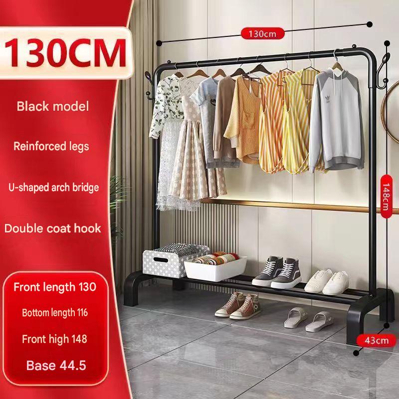Single pole - length 130cm - upgraded and reinforced - black