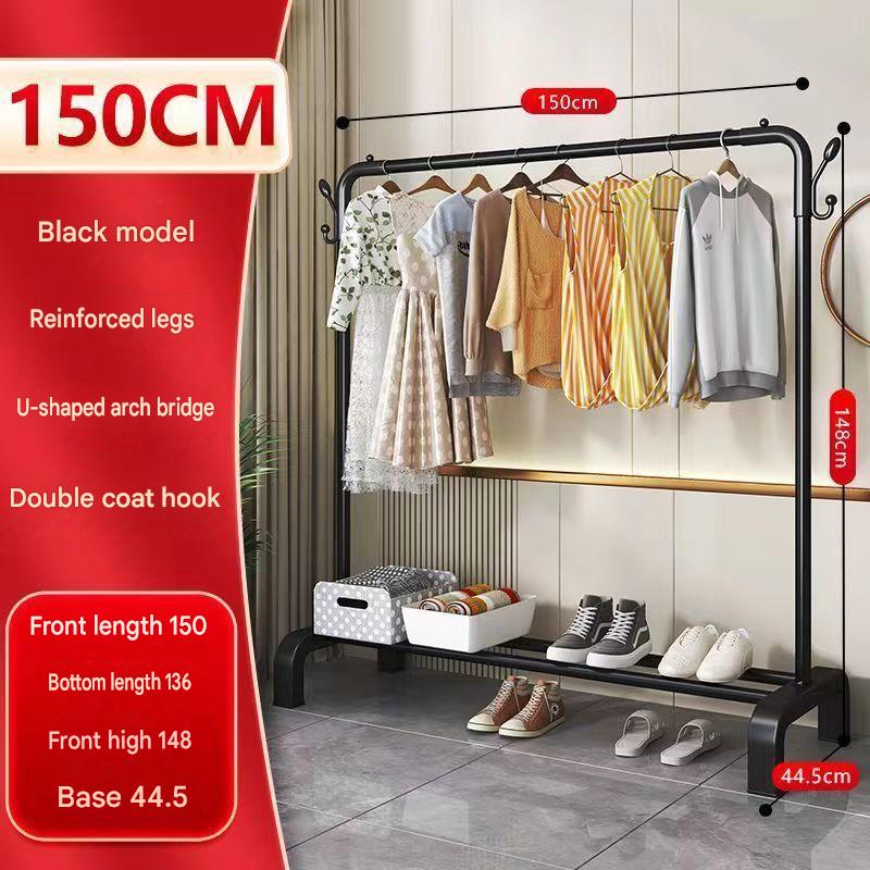 Single pole - length 150cm - upgraded and reinforced - black