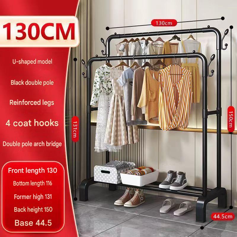 Double pole - length 130cm - upgraded and reinforced - black