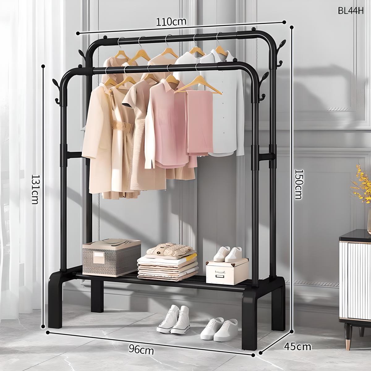 Double pole - length 110cm - upgraded and reinforced - black