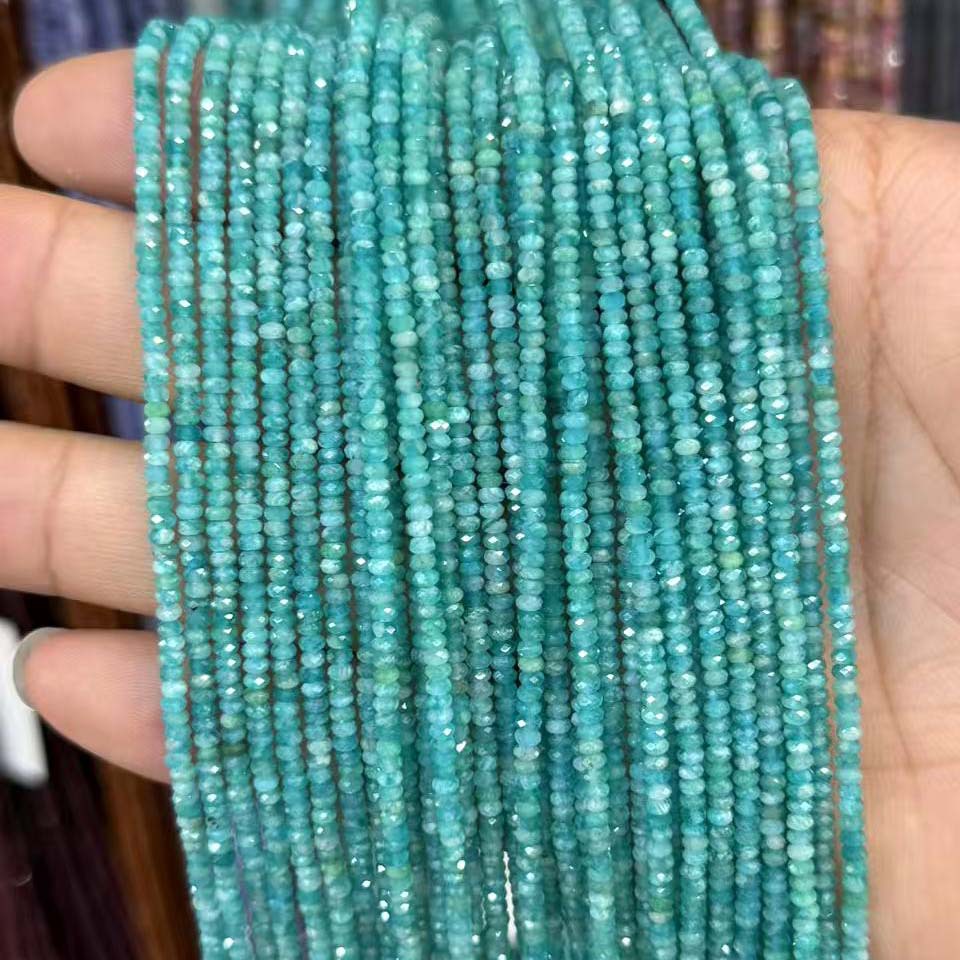 Russian amazonite grade a 1*3mm/strip, about 38cm