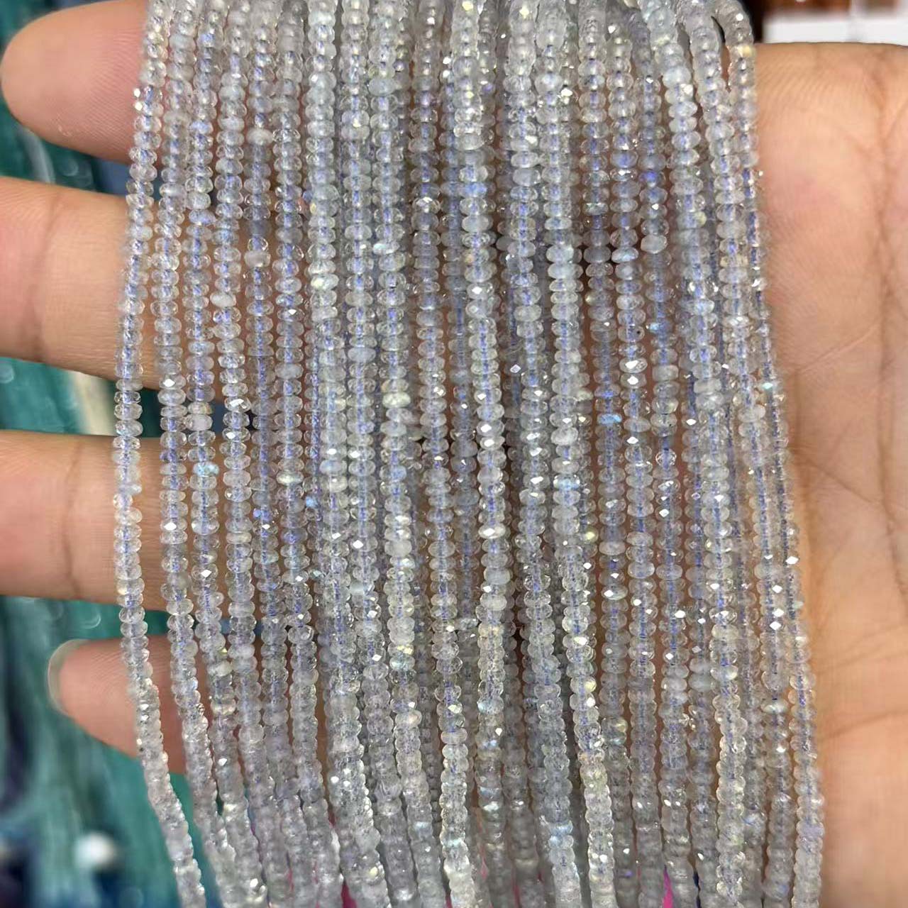 Glitter stone 1*3mm/strip, about 38cm in length