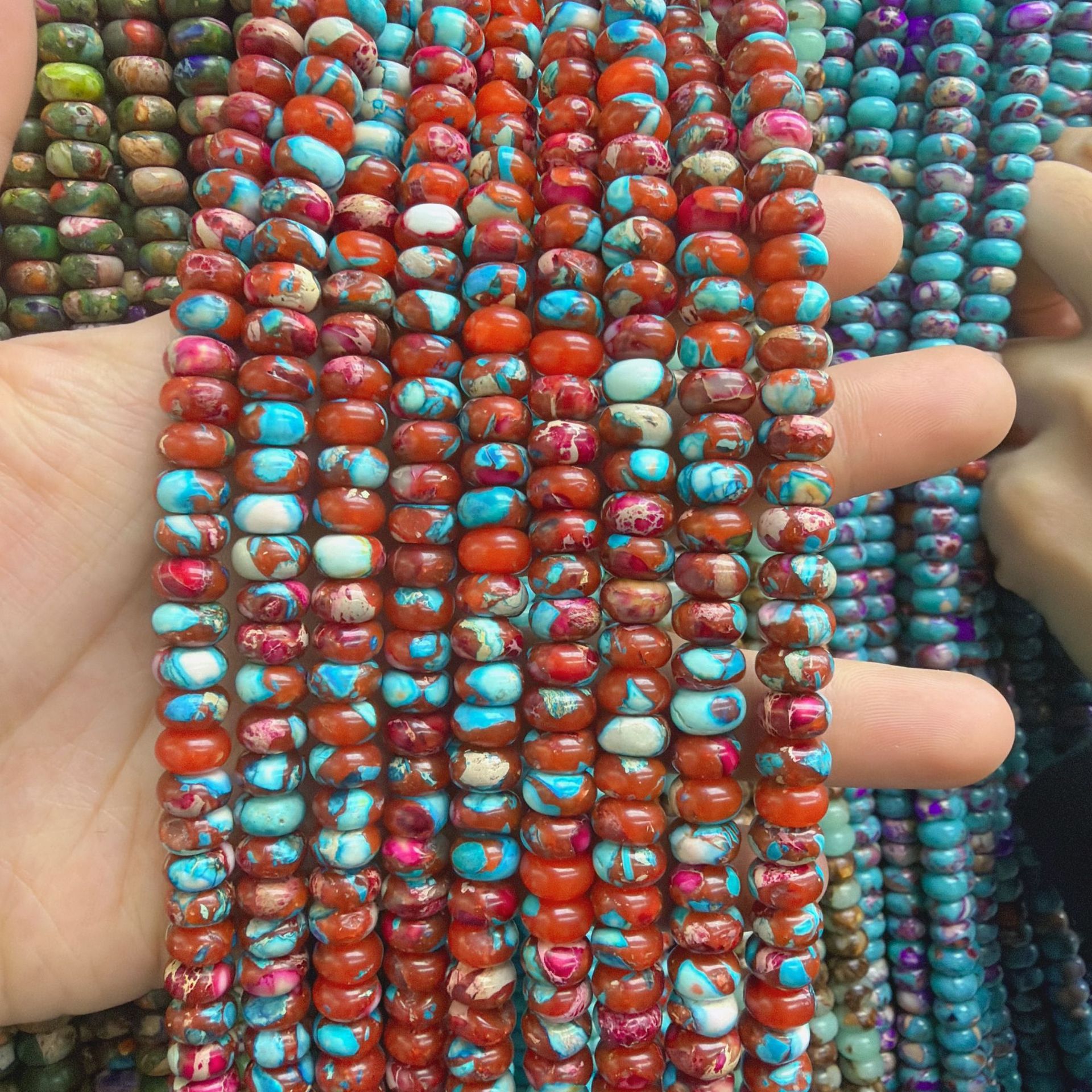 Red blue 4*8mm