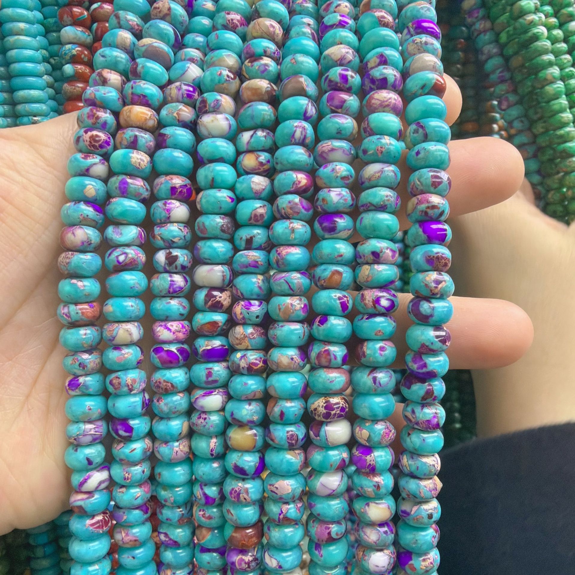Light purple blue 6*10mm
