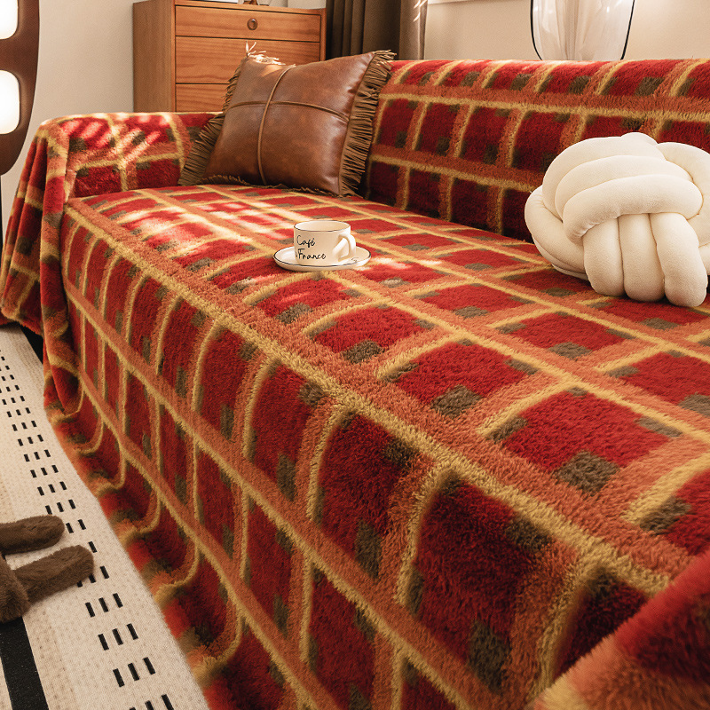 Lucky warm grid - red
