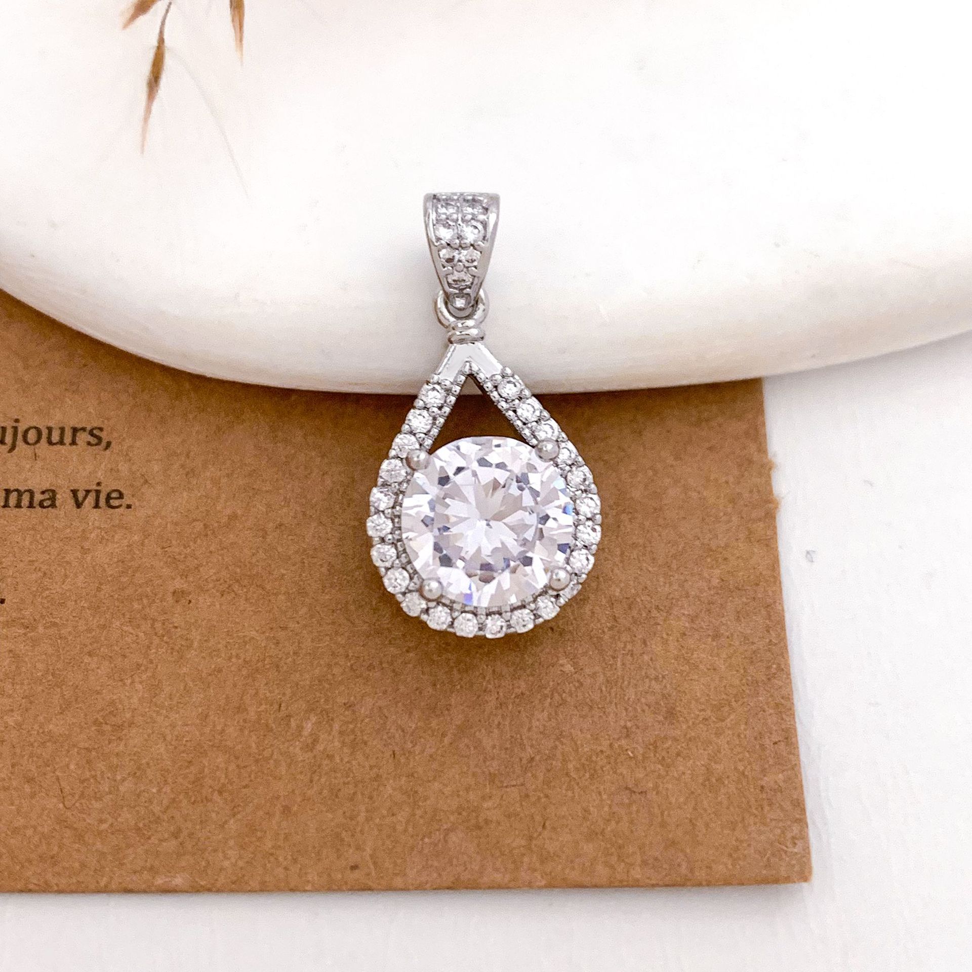 5:Xl694 ruyi water drop pendant silver