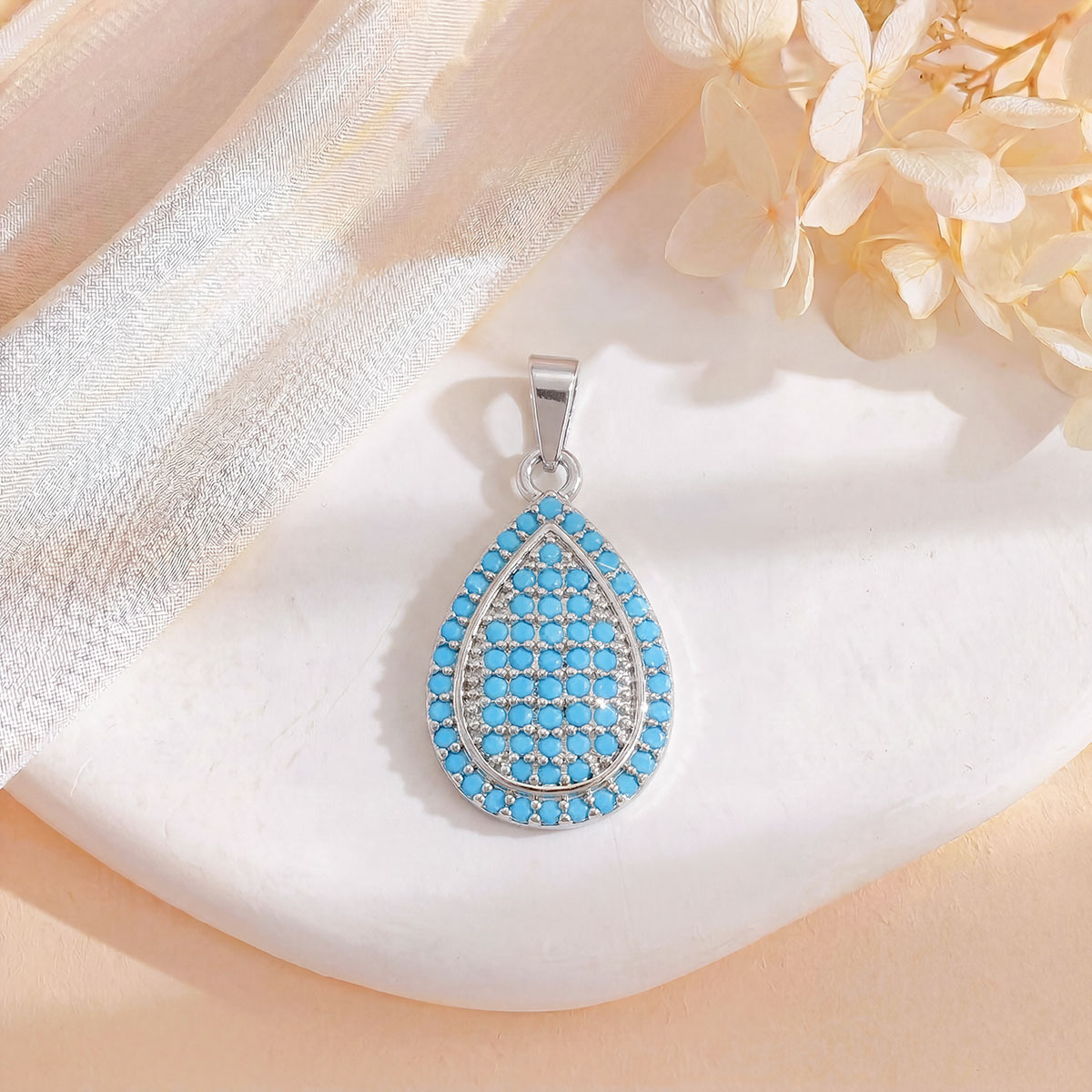 2:Xl905 water drop pendant silver