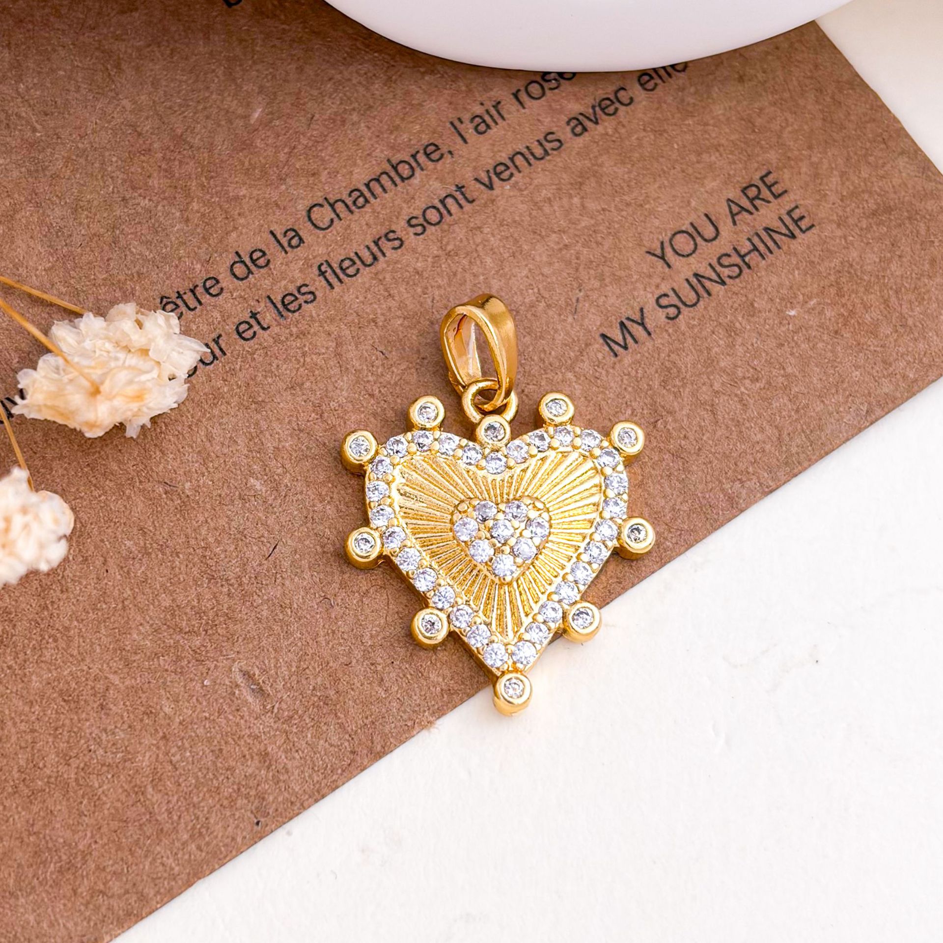 6:Xl5743 double love pendant gold