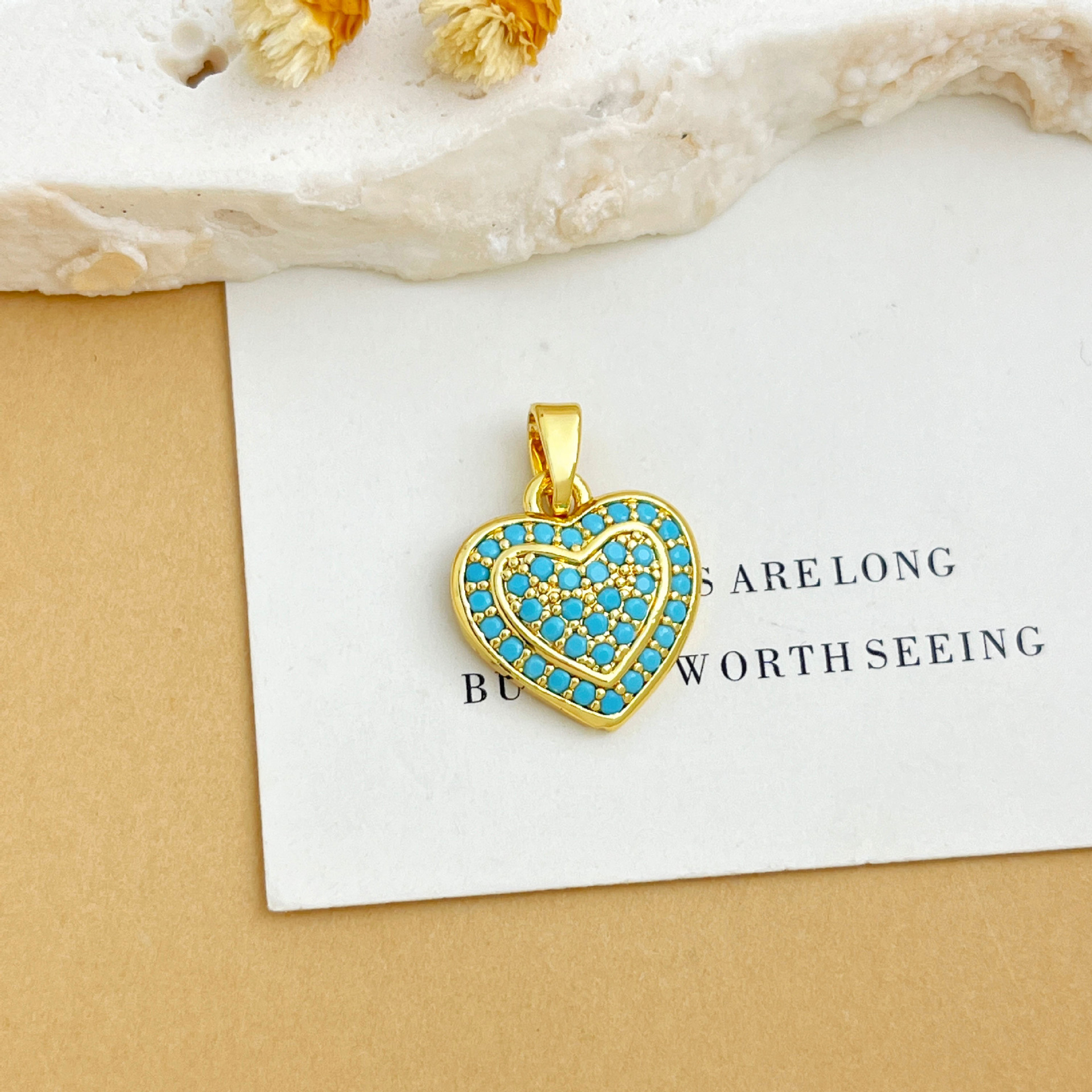 Xl4225 double love pendant gold