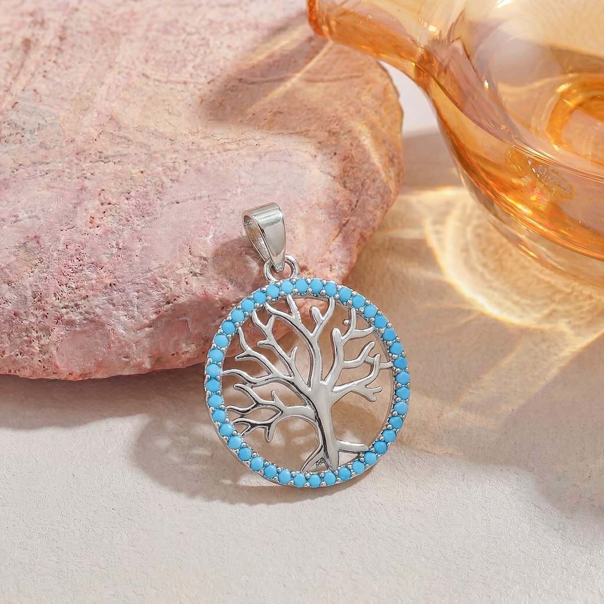 14:Xl3410 ring big tree pendant silver