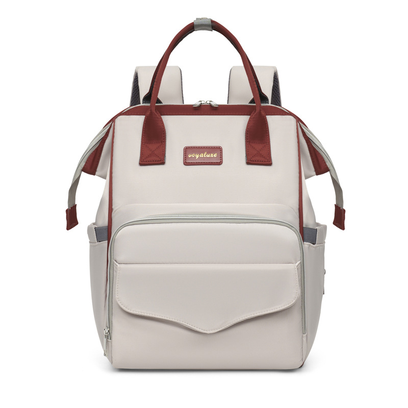 Off-white with red