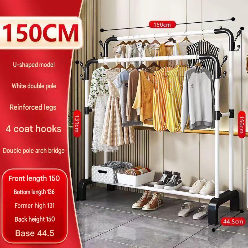 Double pole - length 150cm - upgraded and reinforced - white