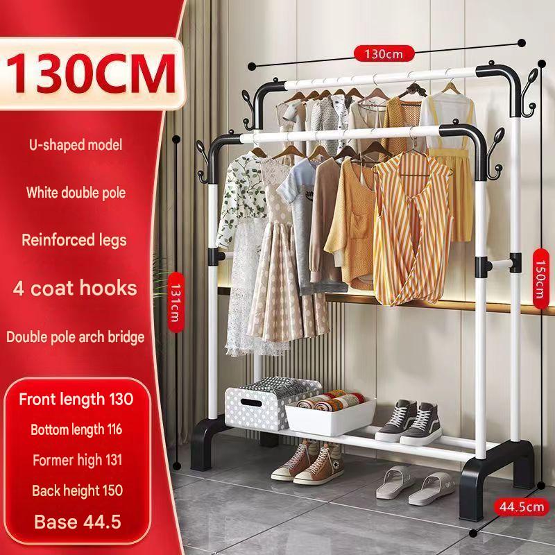 Double pole - length 130cm - upgraded and reinforced - white