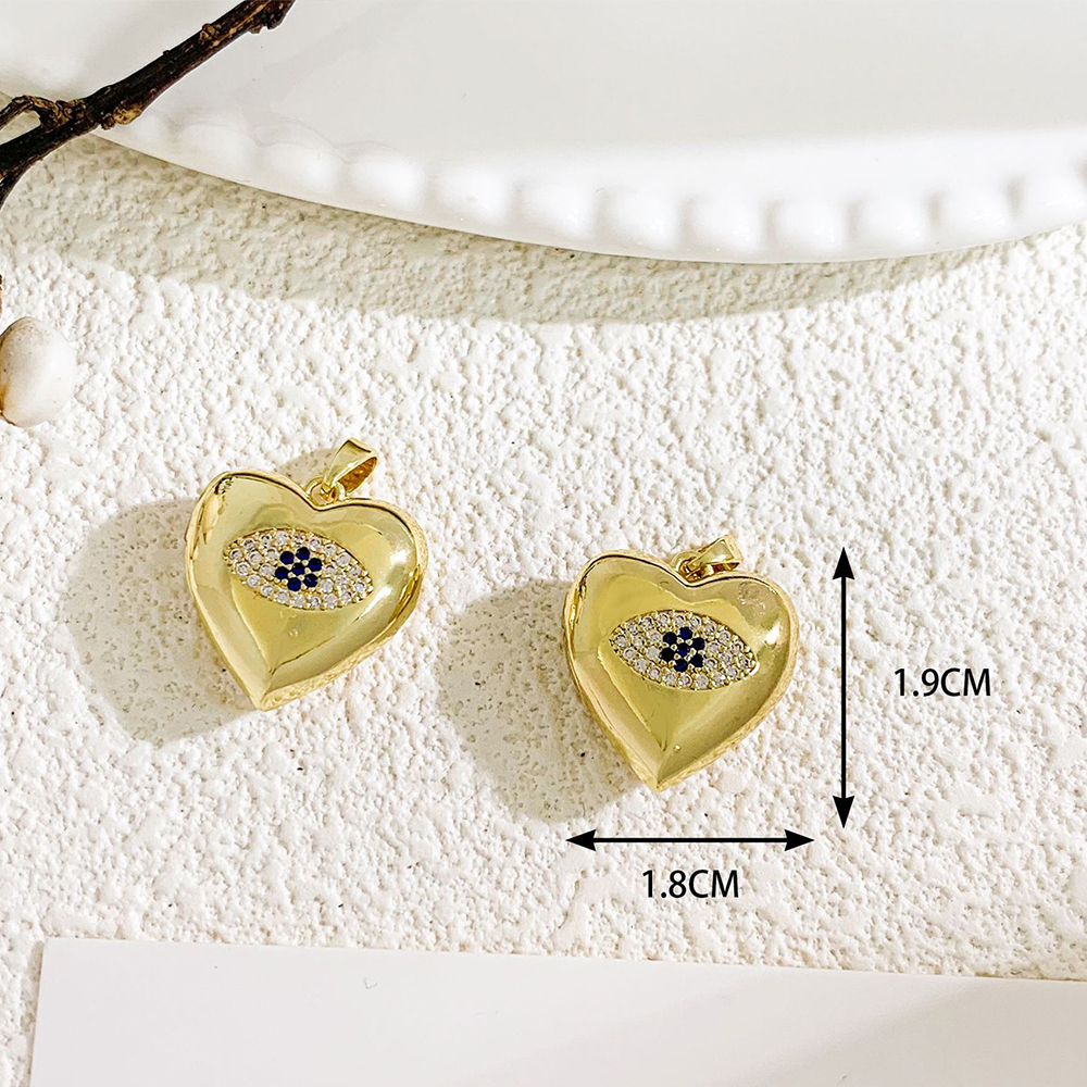 Xl353 eye opening pendant gold