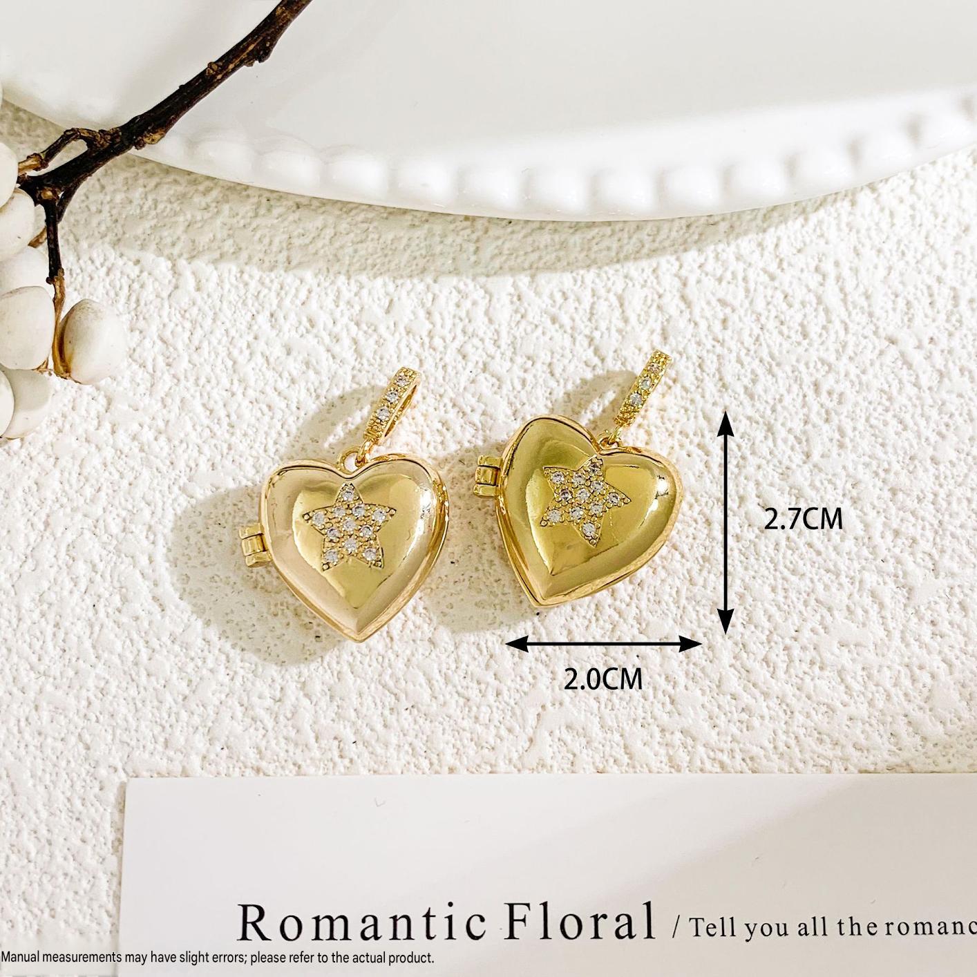 Xl4035 star open/closed pendant - gold