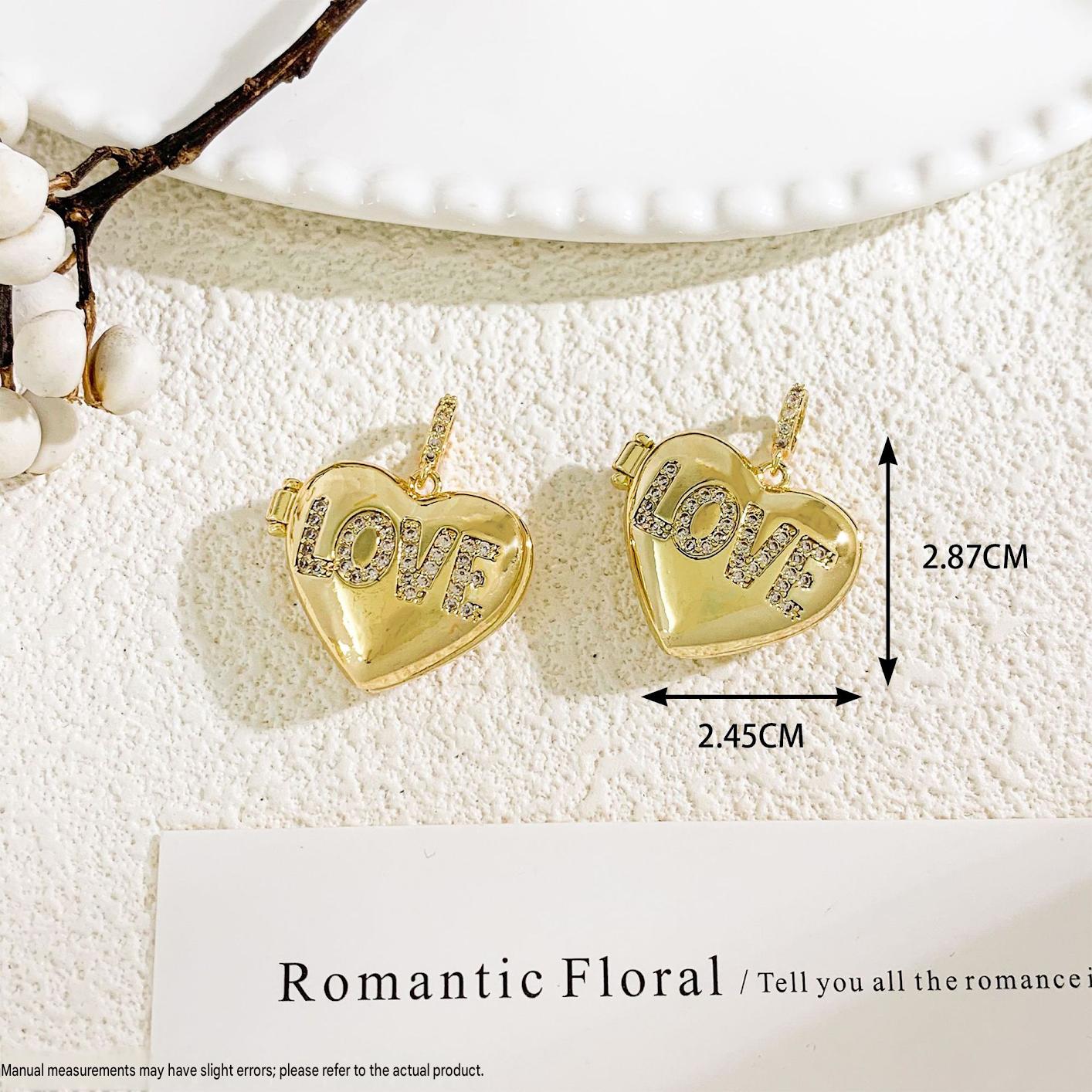 Xl4127love opening and closing pendant gold
