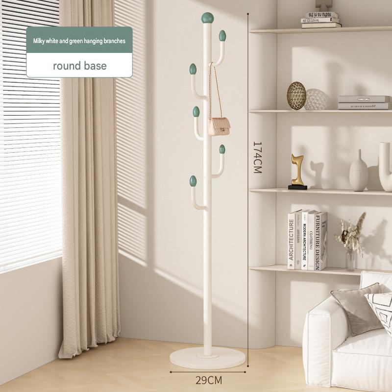 [original design] - cactus coat rack - white rack green date   marble base