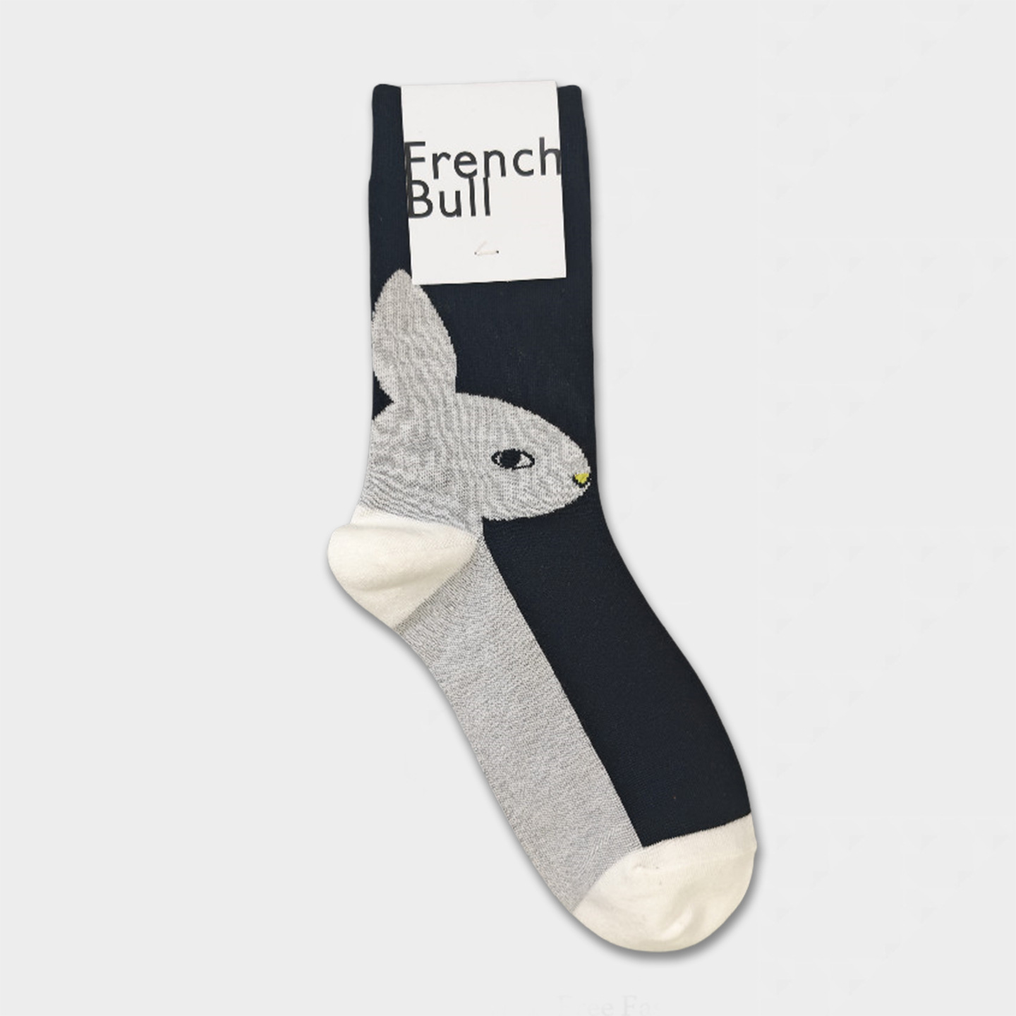 Rabbit/white with black
