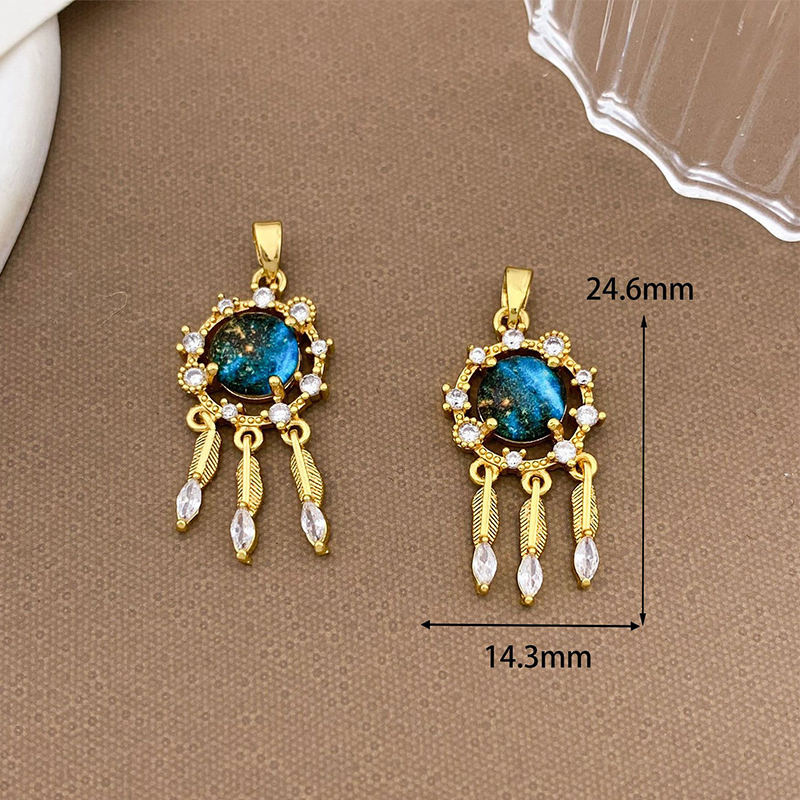 9:Xl1241 tassel planet pendant gold