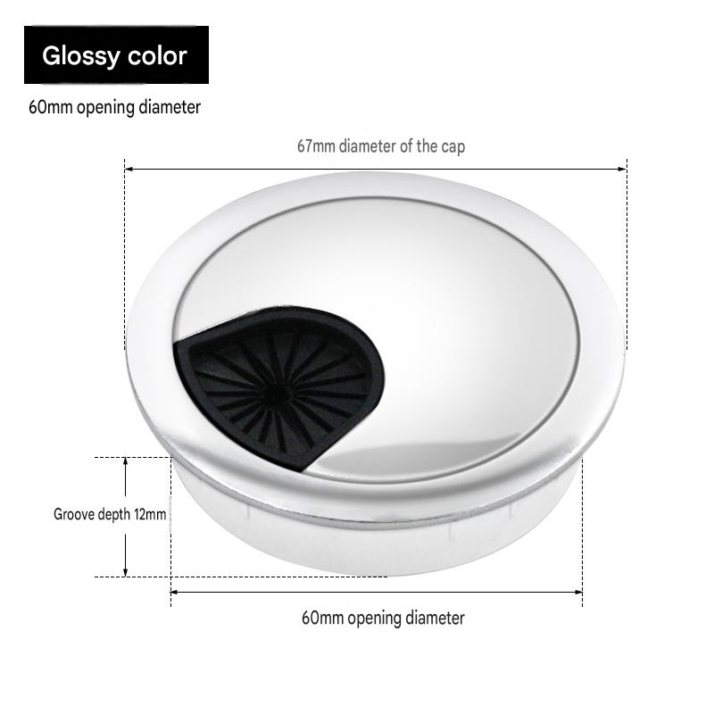 Zinc alloy wire box opening 60mm (bright light)