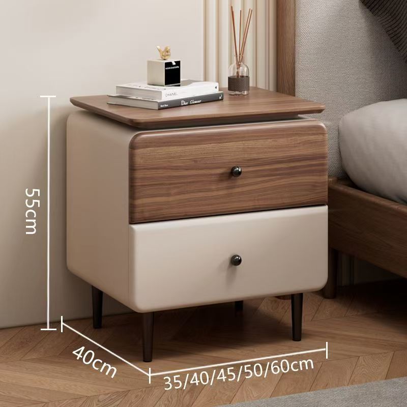 Off-white and walnut-solid wood ecological board