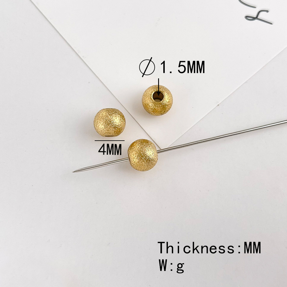 3 # Gold 4mm (small hole) single