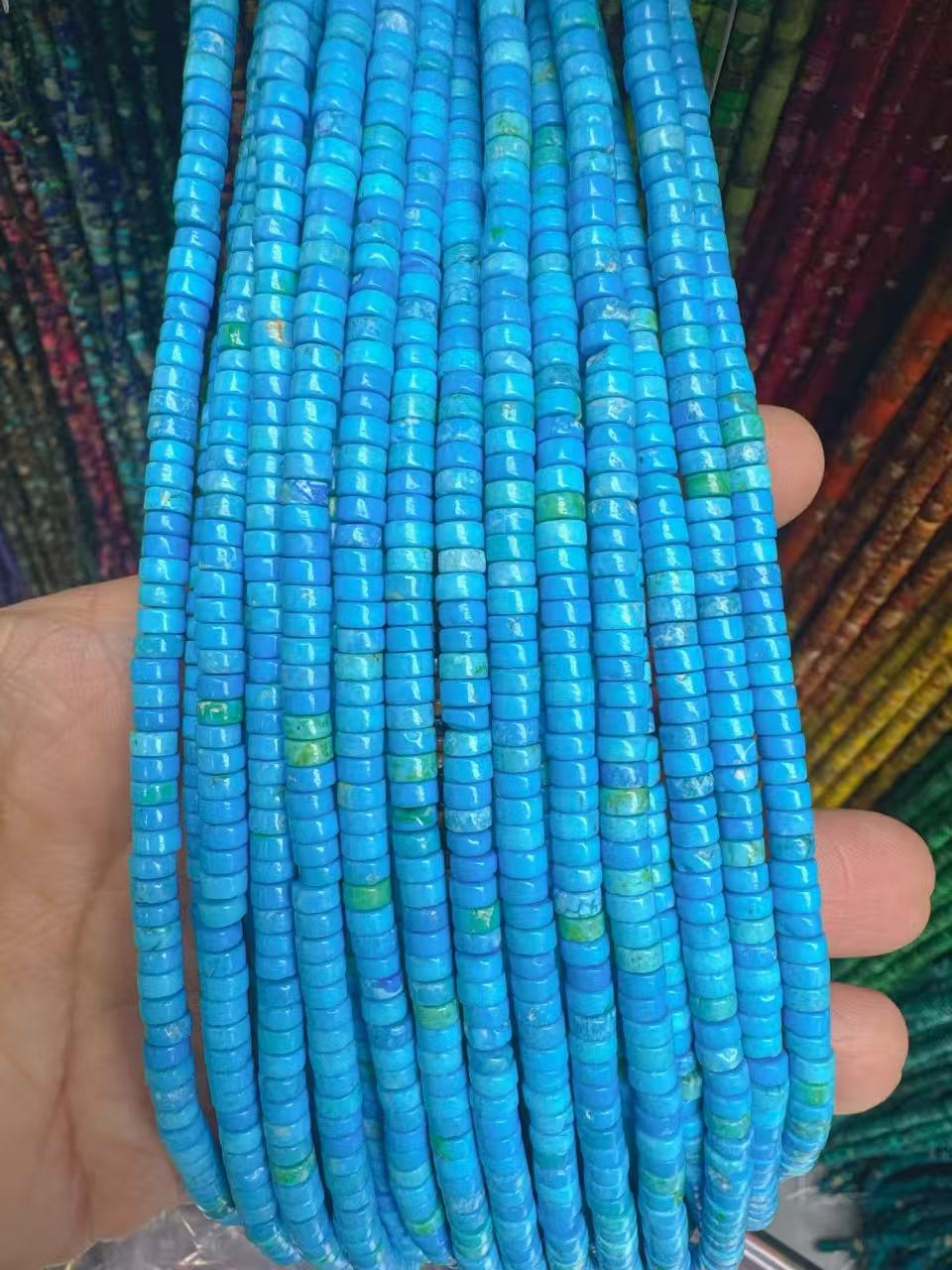 Lake blue 6*10mm
