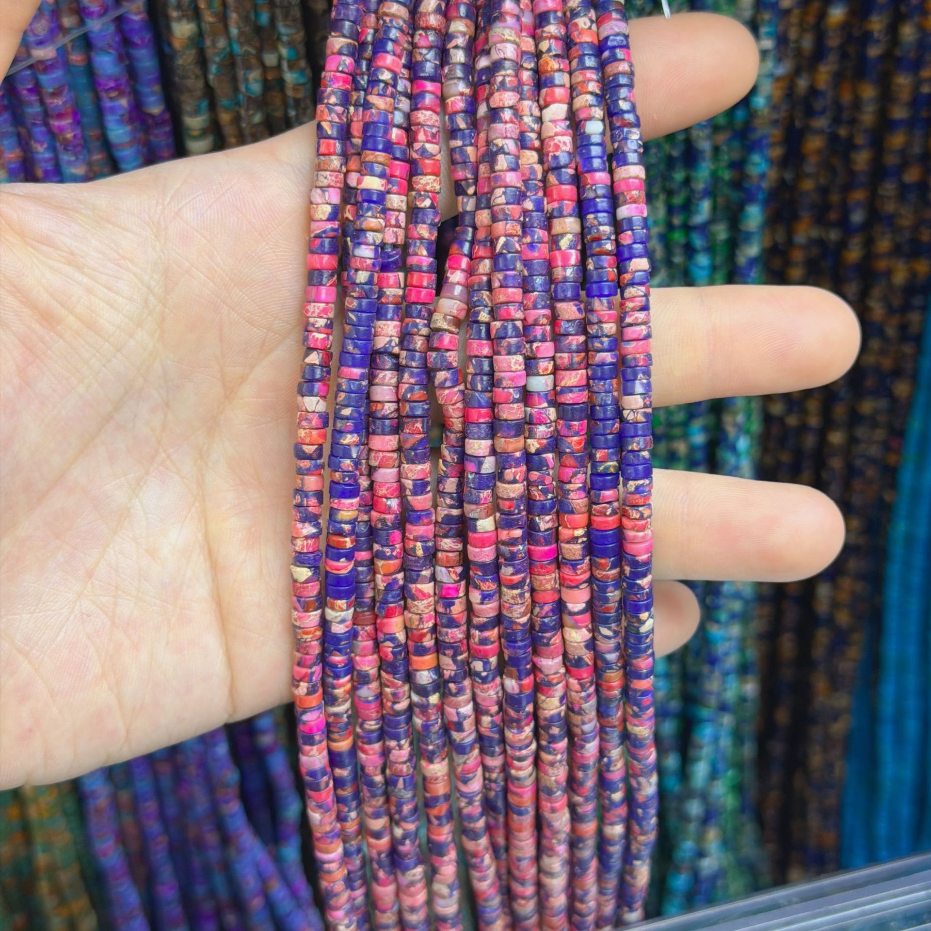 Purple pink 6*10mm
